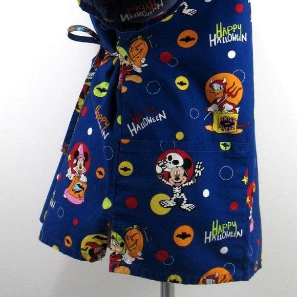 Disney Halloween - Scrubs Top - Size L - Mickey - Picture 4 of 5